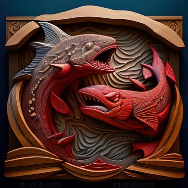 3D model The Scuffle of Legends Groudon VS Kyogre (STL)